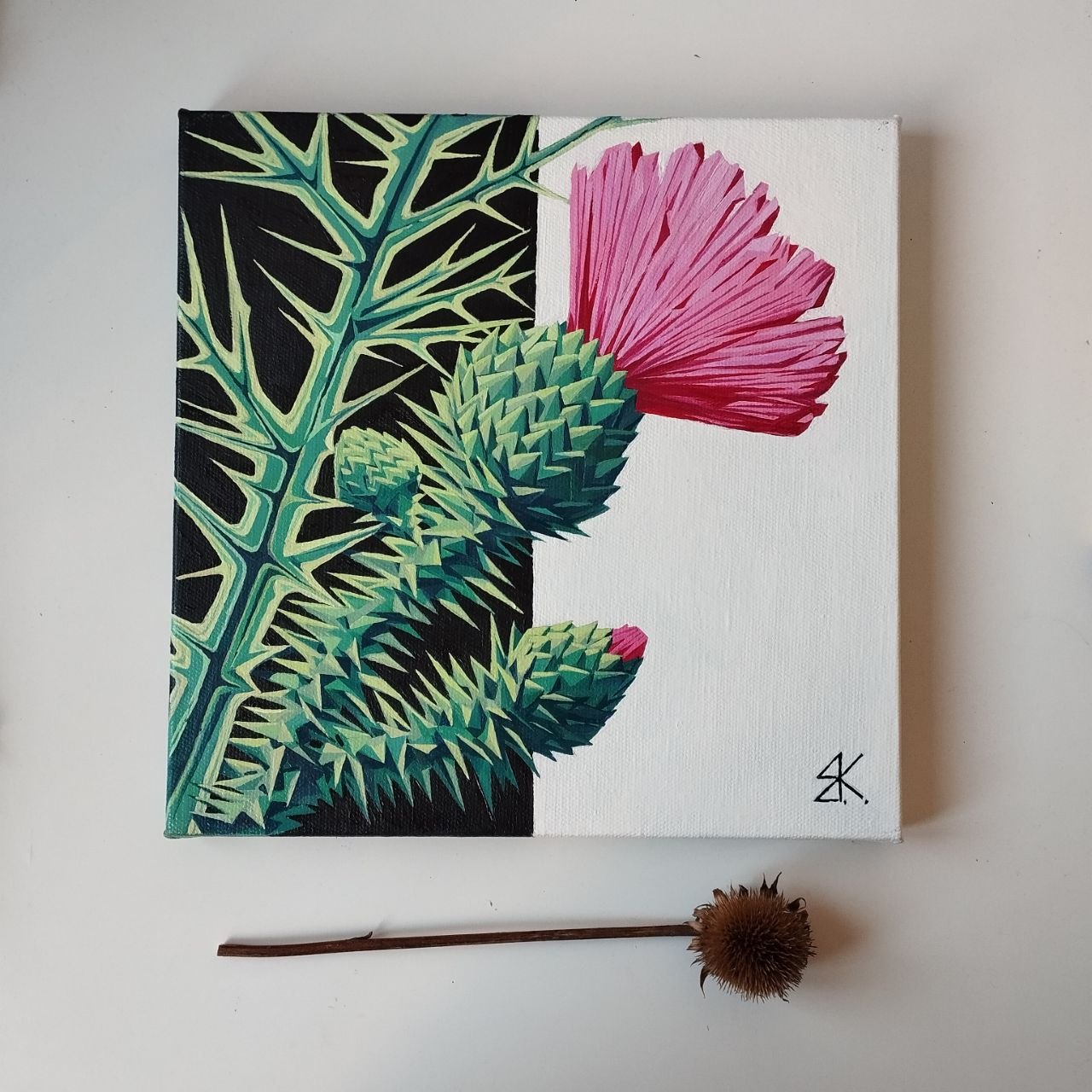Artwork by Evgeny Kreshchensky — Prickly Thistle Exhibition
