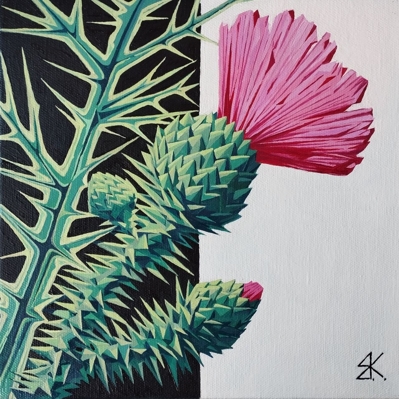 Artwork by Evgeny Kreshchensky — Prickly Thistle 2025
